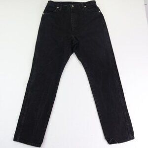 Wrangler Jeans Womens 15x32 (Fits 32x33) Black Cowboy Cut Rodeo Western Faded